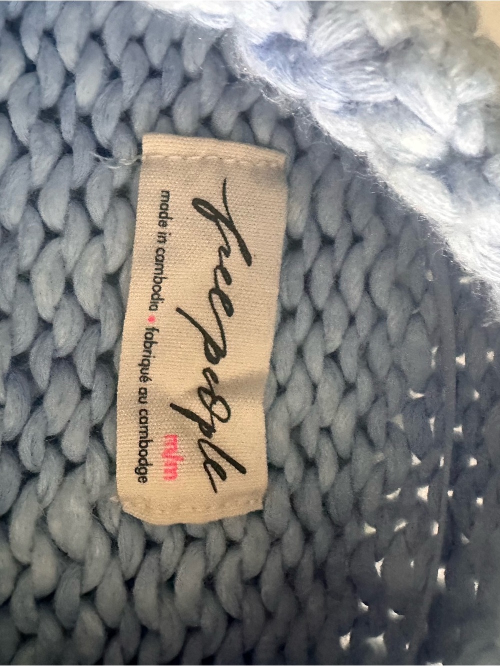 Free People Opal rollneck knit sweater in cashmere blue - Picture 6 of 7